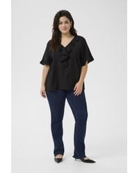Kaffe - Blouse Met Korte Mouwen Regular Fit - Lyst