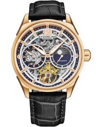 Stuhrling - Vanguard 1019 Dual Time Automatic Skeleton - Lyst