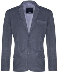 Infinity Leather - Blazer Suede Jacket Soft Italian Coat - Lyst