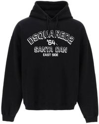 DSquared² - Loose Fit Santa Dan Logo Hoodie¬ - Lyst