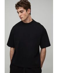 BoohooMAN - Oversized Heavyweight Extended Neck Boxy T-Shirt - Lyst