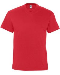 Sol's - Victory V Neck Short Sleeve T-Shirt () Cotton - Lyst