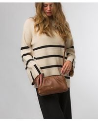 Pure Luxuries - 'Halsey' Nappa Leather Cross Body Clutch Bag - Lyst