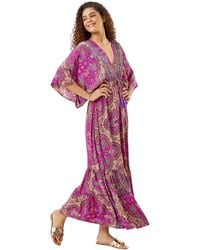 Roman - Paisley Print Boho Maxi Dress - Lyst