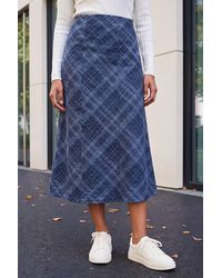 Roman - Shadow Check Skirt - Lyst