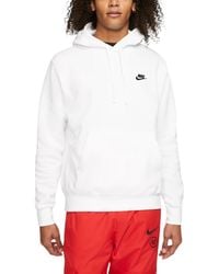 Nike - Hoodie Sportswear Club Fleece Pullover Hoody Soft Cotton Swoosh - Lyst