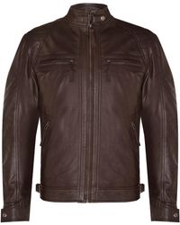 Infinity Leather - Rock Racing Quilted Biker Jacket - Lyst
