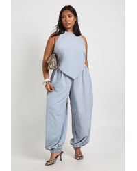 Boohoo - Plus Balloon Elasticated Waist Trouser - Lyst