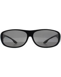 Montana - Rectangle Shiny Smoke Polarized Fo2 Fit Over Glasses Sunglasses - Lyst