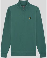 Lyle & Scott - Loopback Quarter Zip Sweatshirt - Lyst