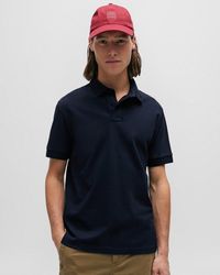 BOSS - Passenger Stretch-Cotton Slim-Fit Polo Shirt With Logo Patch Nos - Lyst