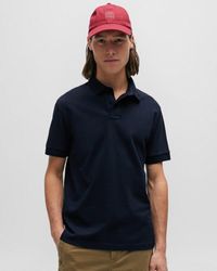 BOSS - Passenger Herren Stretch-Baumwoll Slim-Fit Polo-Shirt Mit Logo-Patch Nos - Lyst