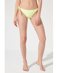 Penti - Striped Low-Waist Tie-Side Bikini Bottoms - Lyst