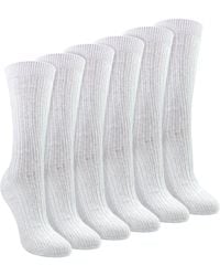 Sock Snob - Ladies 6 Pack 100% Cotton Breathable Soft Socks - Lyst