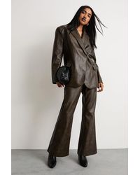 Warehouse - Pu Oversized Blazer Co-Ord - Lyst