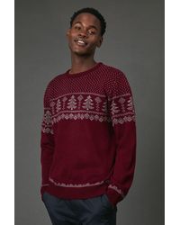 MAINE - Christmas Crew Neck Knitted Jumper - Lyst