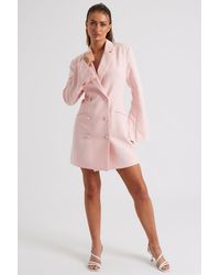 Urban Bliss - Blush Flare Sleeve Fitted Blazer Dress - Lyst