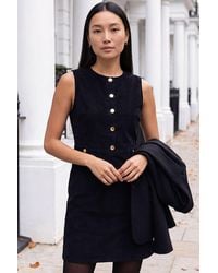 Roman - Cord Piny Mini Dress - Lyst