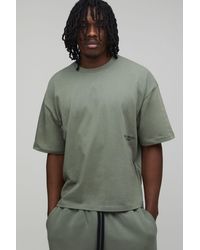 BoohooMAN - Tall Oversized Boxy Heavyweight Printed T-Shirt - Lyst