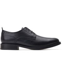 Base London - Newman Washed Leather Derby Shoes - Lyst