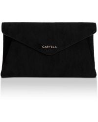 Carvela Kurt Geiger - Suedette Megan Envelope Clutch Bag - Lyst