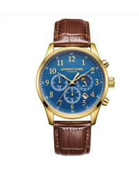Anthony James - Hand Assembled Moonphase Chronograph Leather - Lyst