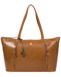 Conkca London - 'Clover' Dark Leather Tote Bag - Lyst
