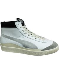 PUMA - Basket 68 Og Mid Rhude Leather Lace Up Trainers 370022 01 - Lyst
