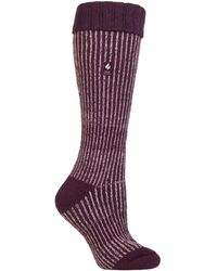 Heat Holders - Ladies Thick Winter Warm Knee High Ribbed Thermal Boot Socks - Lyst