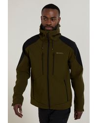 Mountain Warehouse - 'Radius' Softshell Jacket With Chin Guard Water Resistant Coat - Lyst