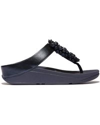 Fitflop - Fino Bauble-Bead Toe Post Sandals Midnight - Lyst
