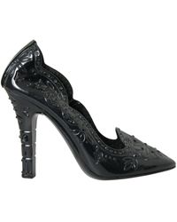 Dolce & Gabbana - Crystal Cinderella Heels Pumps Shoes - Lyst