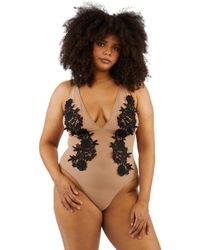Playful Promises - Ppgbd086 Alaina Mesh And Embroidery Body - Lyst
