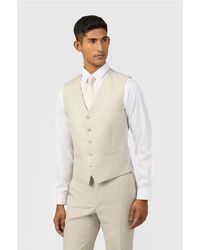 Ted Baker - Single Breasted Five Button V-Neck Slim Fit Suit Waistcoat - Lyst