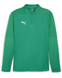 PUMA - Teamfinal Training 1 4 Zip Fleece - Lyst