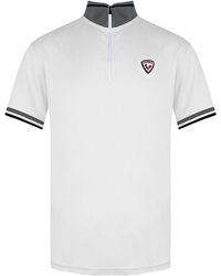 Rossignol - Short Sleeve 3/4 Zip Up Virage Polo Shirt Rlemy04 130 Cotton - Lyst