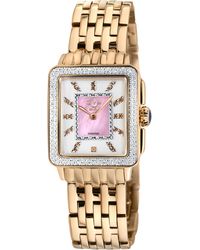 Gv2 - Padova Gemstone Mother Of Pearl Dial Swiss Quartz Stainless Steel Watch - Lyst
