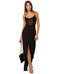 Adrianna Papell - Knit Crepe Column Gown - Lyst