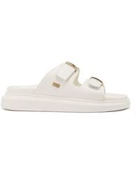 Australia Luxe - Larissa Nappa Cream Sandals - Lyst