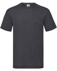 Fruit Of The Loom - Valueweight Heather T-Shirt (Dark) - Lyst