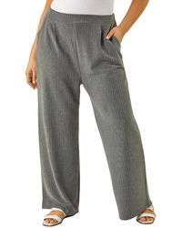 Roman - Curve Pinstripe Elastic Waist Trouser - Lyst