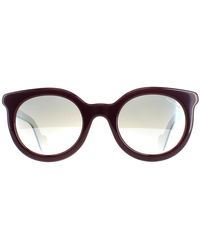 Moncler - Round Bordeaux Smoke Mirror Ml0015 - Lyst
