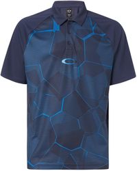 Oakley - Sleeve Collared Mirror Golf Graphic Polo Shirt 434430 6Fb - Lyst