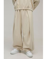BoohooMAN - Balloon Fit Pleated Loopback Jogger - Lyst