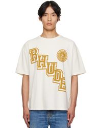 Rhude - Collegiate Crest T-Shirt - Lyst