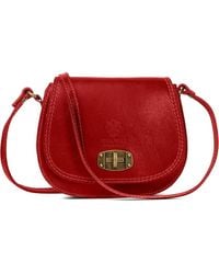Woodland Leathers - Genuine Italian Leather Cross Body Bag - Lyst