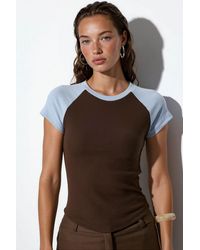 Busem - Fitted Color-Block Crew Neck T-Shirt - Lyst