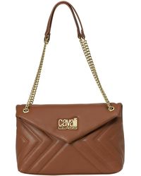 Roberto Cavalli - Shoulder Bag With Chain Strap Cchb0196 - Lyst