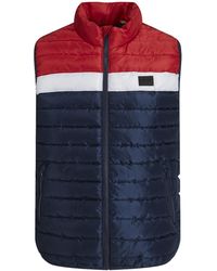 Jack & Jones - Puffer Gilet With Stand Up Collar Lightweight - Lyst