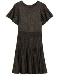 Ted Baker - Madison Metallic Angel Sleeve Knit Dress - Lyst
